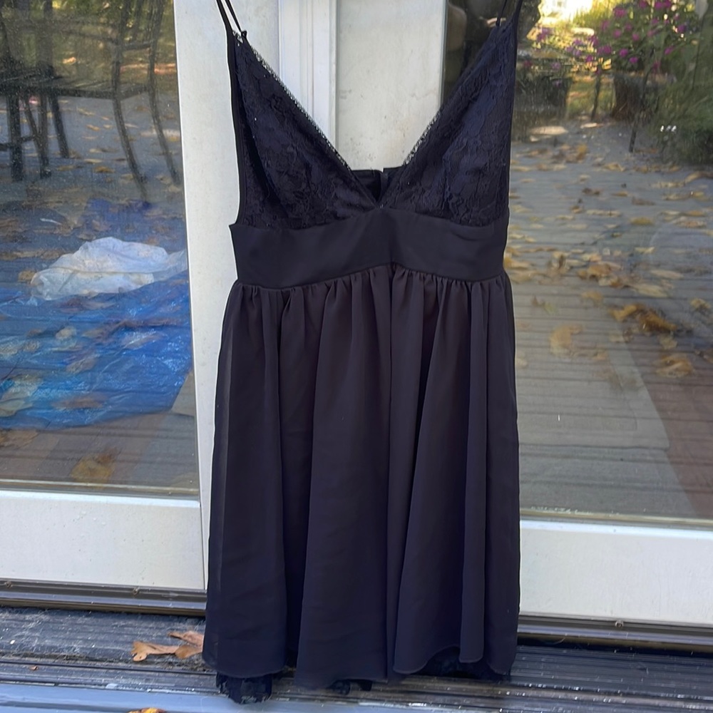 Lace black dress